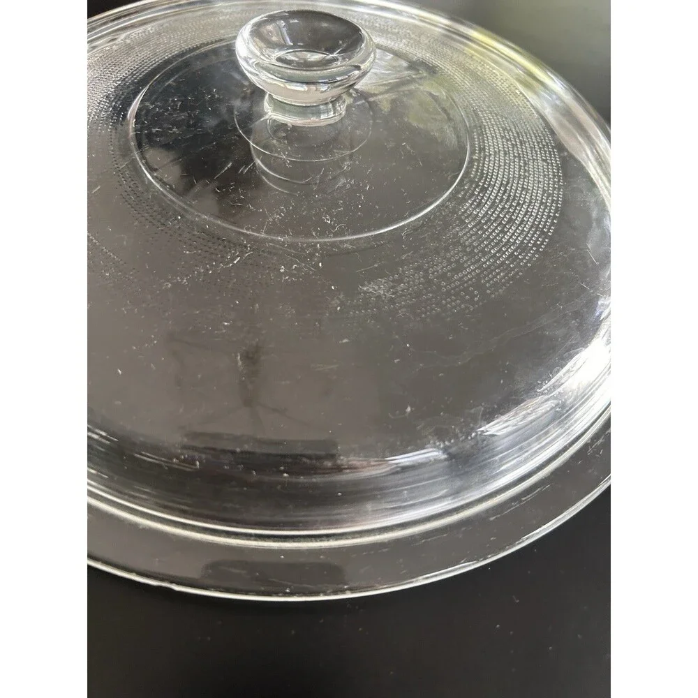 Pyrex Corning Ware Replacement Clear Glass Lid, USA 3 QT